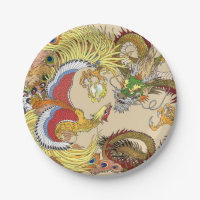 Chinese dragon and phoenix