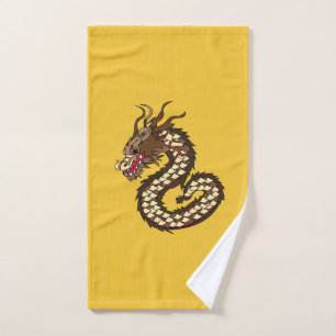 Chinese Dragon Art Hand Towel