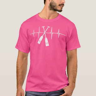 Chinese Dragon Boat Racing Paddles Heartbeat Gift T-Shirt