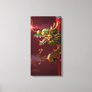 chinese dragon canvas print