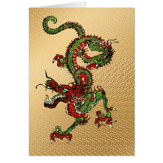 Chinese Dragon Card