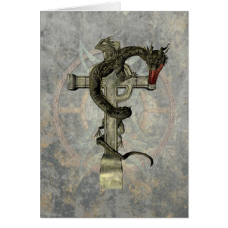 Chinese Dragon & Celtic Cross