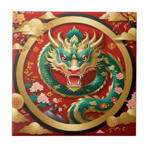 Chinese Dragon Ceramic Tile