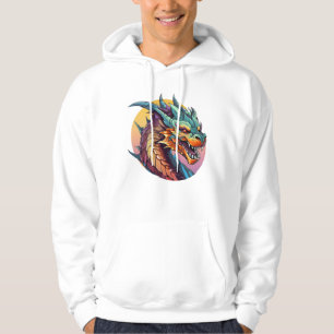 Chinese Dragon Colourful Cartoon Hoodie