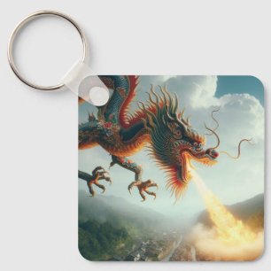 Chinese Dragon Keychain
