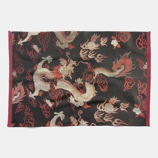Chinese Dragon Kitchen Towel (Horizontal)
