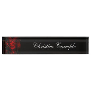Chinese dragon nameplate