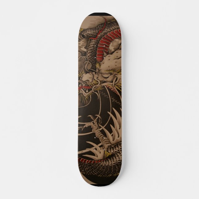 Chinese Dragon Painting Skateboard (Front)