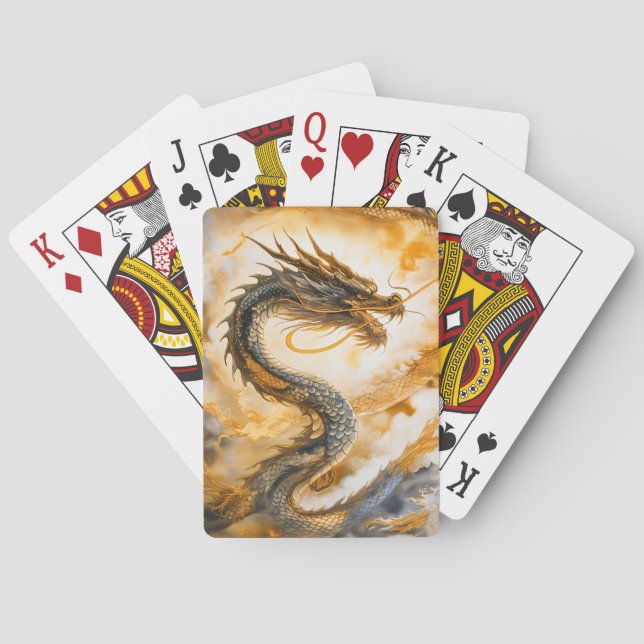 Chinese Dragon Playing Cards (Back)