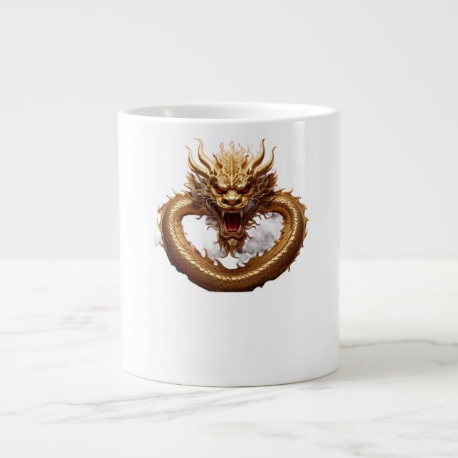 Chinese Dragon Power Large Coffee Mug (Front)
