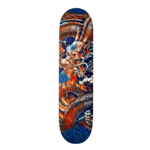 Chinese Dragon Rain Element Custom Pro Park Deck Skateboard