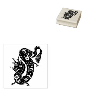 Chinese Dragon Rubber Stamp
