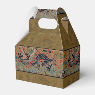 Chinese Dragon Symbol Antique Asian Favor Box