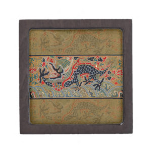 Chinese Dragon Symbol Antique Asian Jewelry Box