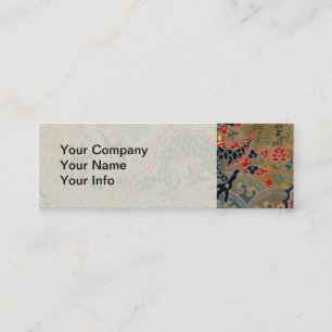 Chinese Dragon Symbol Antique Asian Mini Business Card