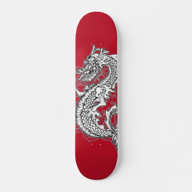 Chinese Dragon Tattoo Design Skateboard (Front)
