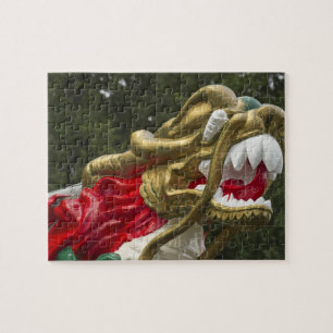 Chinese dragonboat figurehead, Stanley Park Jigsaw Puzzle