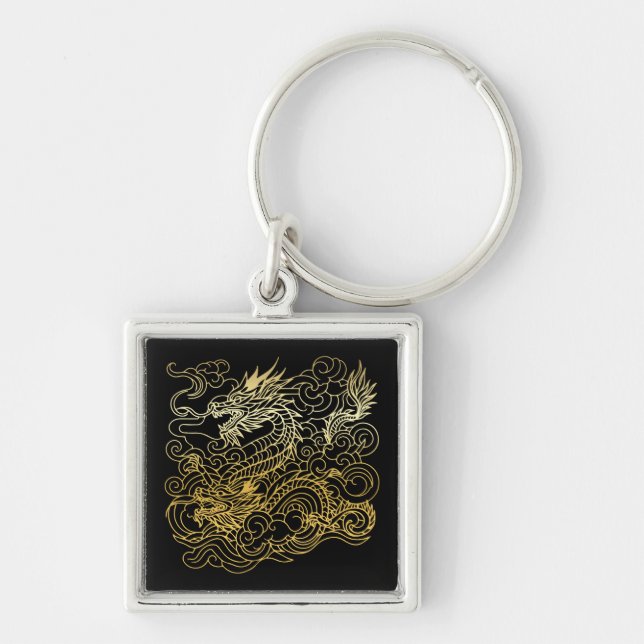 Chinese Dragons Keychain (Front)