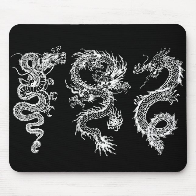 Chinese dragons mouse pad (Front)