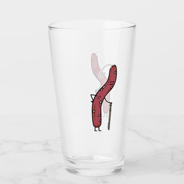 Chinese dry sausage aged fat Cantonese Lap Cheong Glass (Front)
