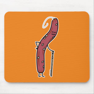 Chinese dry sausage aged fat Cantonese Lap Cheong Mouse Pad