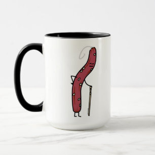 Chinese dry sausage aged fat Cantonese Lap Cheong Mug
