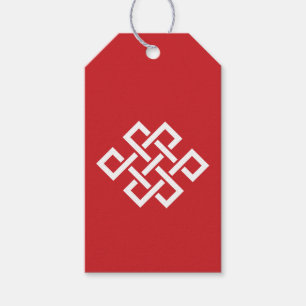 Chinese Elegance in Cherry Gift Tag