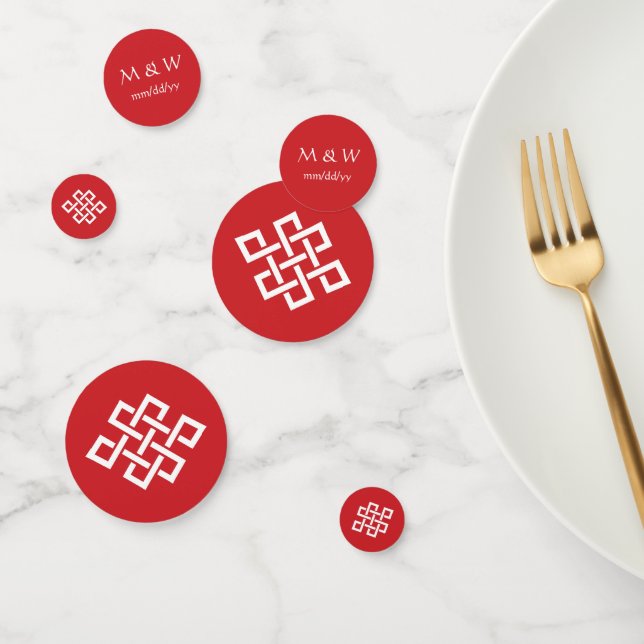 Chinese Elegance in Cherry Table Confetti (Group)