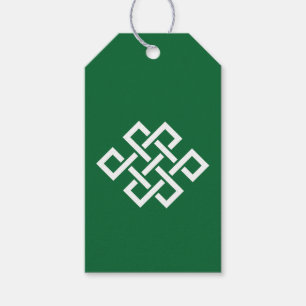 Chinese Elegance in Green Gift Tag