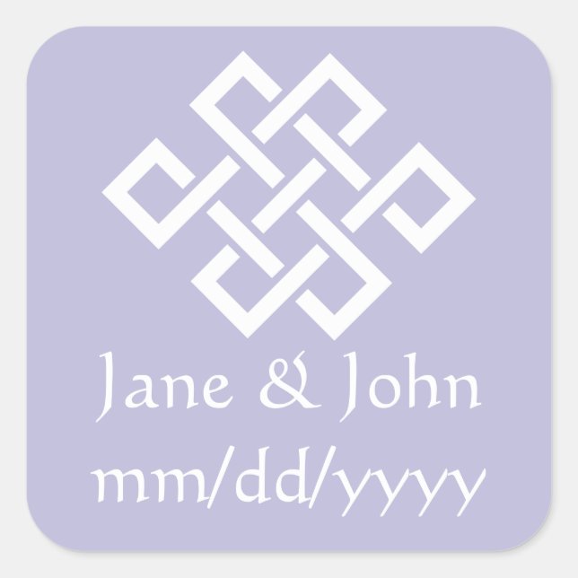 Chinese Elegance in Lavender Sticker (Front)