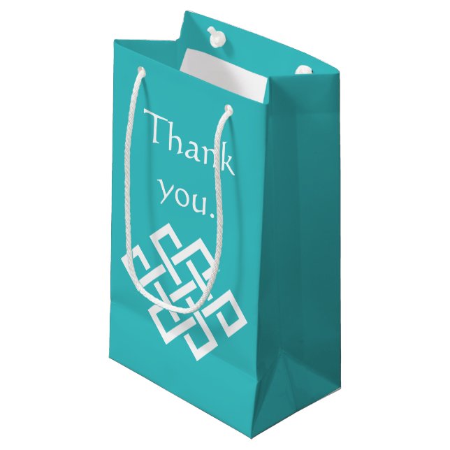 Chinese Elegance in Turquoise Gift Bag (Front Angled)