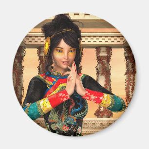 Chinese Empress Fantasy Portrait Art Magnet