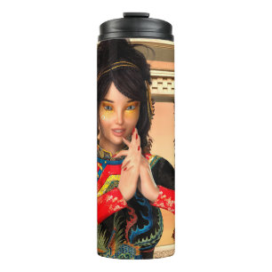 Chinese Empress Fantasy Portrait Art Thermal Tumbler