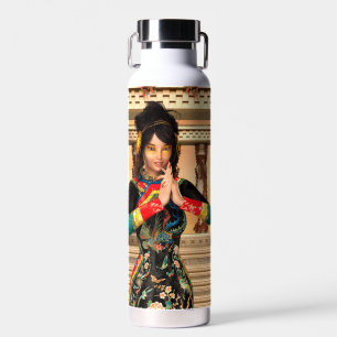 Chinese Empress Fantasy Portrait Art Water Bottle