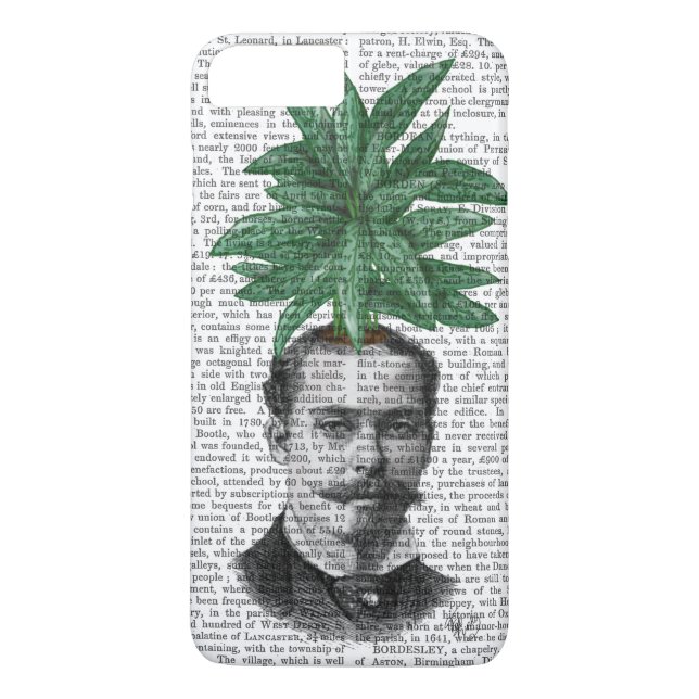 Chinese Evergreen Head Plant Head Case-Mate iPhone Case (Back)
