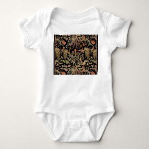 Chinese Fairy Floral Birds Pattern Baby Bodysuit