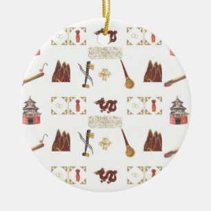Chinese Favourites Round Ornament