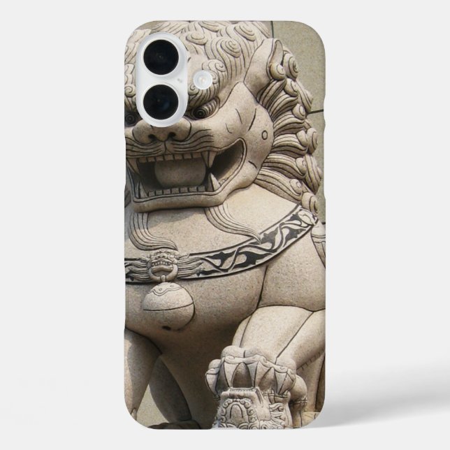 Chinese Female Guardian Lion Foo Dog 石獅 Case-Mate iPhone Case (Back)