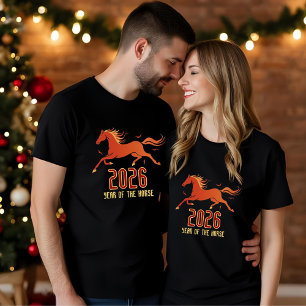 Chinese Fire Horse New Year 2026 T-Shirt