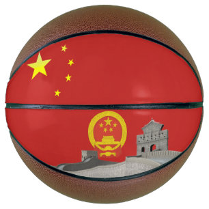 Chinese flag basketball