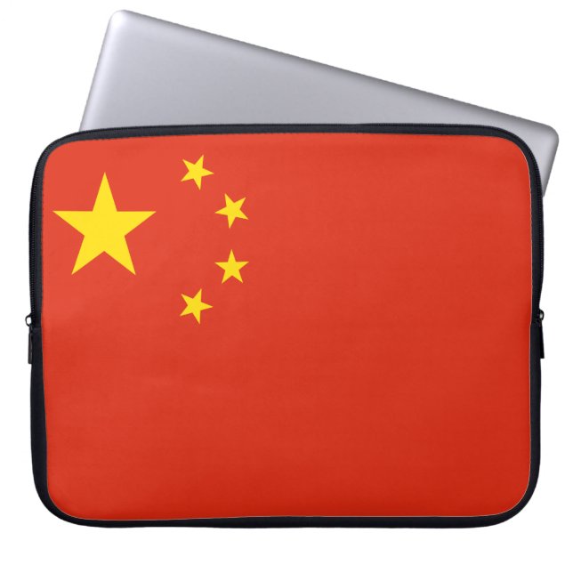 Chinese Flag (China) Laptop Sleeve (Front)