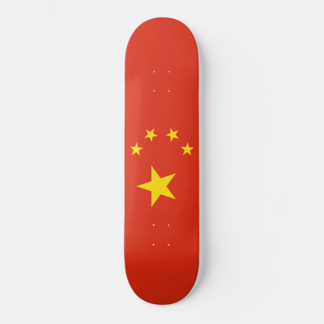 Chinese Flag (China) Skateboard (Front)