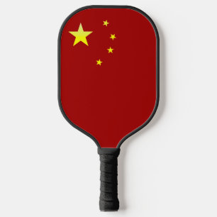Chinese flag-emblem pickleball paddle