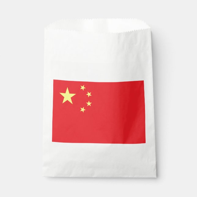 Chinese Flag Favour Bag (Front)