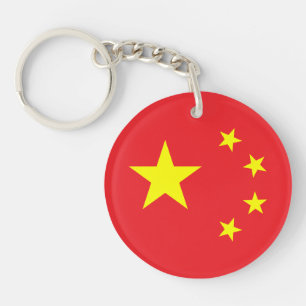 Chinese Flag Keychain