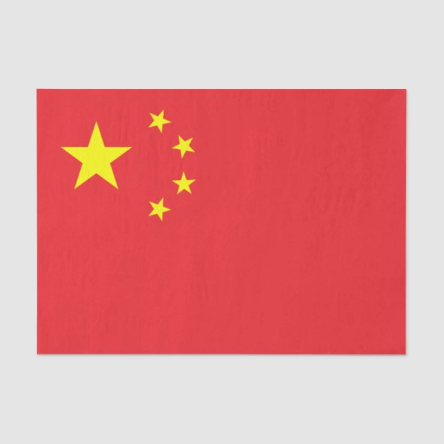 Chinese Flag Tissue Paper (Front)