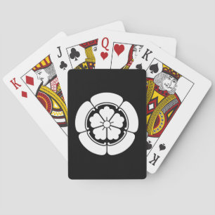 Chinese flower in goka bicycle playing cards