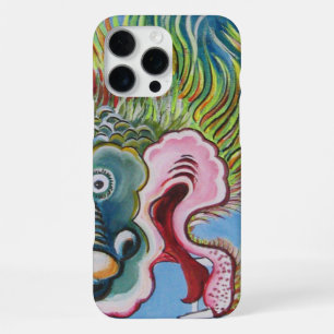 Chinese Foo Dog / Lion Guardian Mural iPhone 16 Pro Max Case
