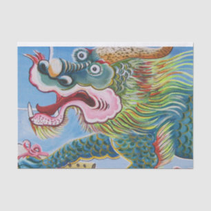 Chinese Foo Dog / Lion Guardian Mural Tissue Paper
