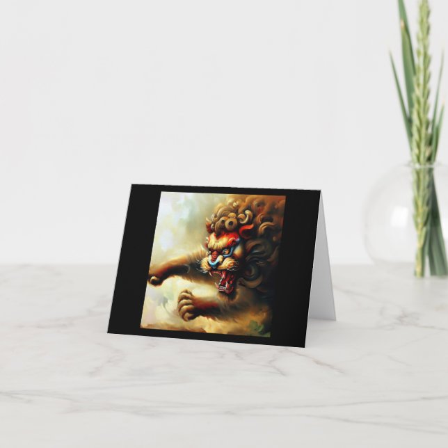 Chinese Foo Lion (10)  Card (Front)